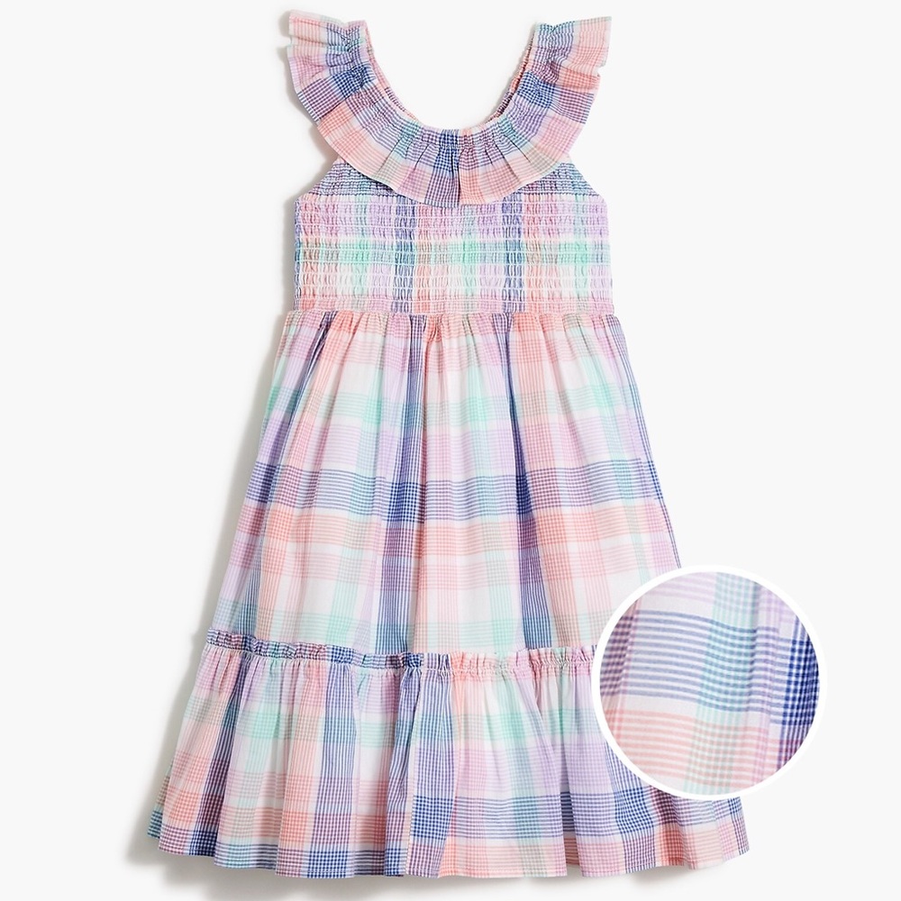 Crewcuts Pink and Blue Sundress Sleeveless Casual